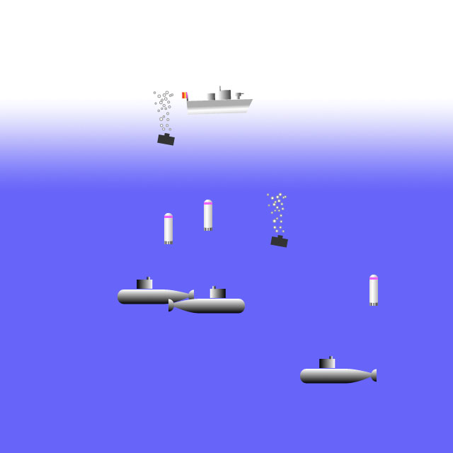 Uボート撃沈作戦 海戦シューティング 爆雷で潜水艦を撃沈せよっ アクション